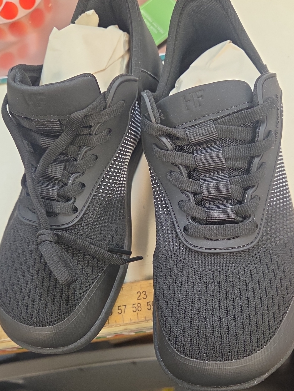 Womens Black Athletic Sneakers